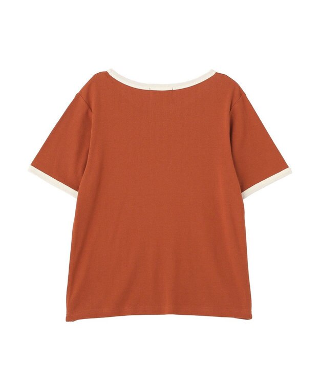 AMERICAN HOLIC 【PENNEY'S】配色リンガーTシャツ Orange