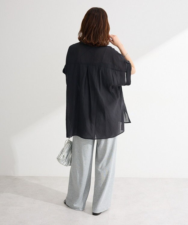 Green Parks タック入りオーバーサイズシャツ Off White