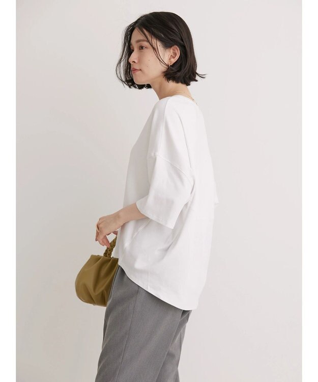 AMERICAN HOLIC ＵＶカット　コクーン半袖カットプルオーバー Off White