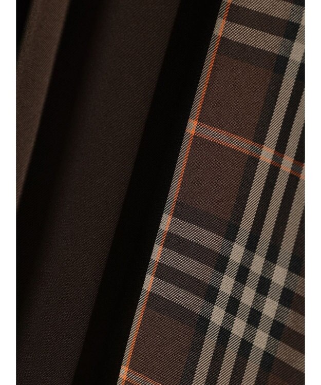 Green Parks アシメサイドプリーツスカート Brown