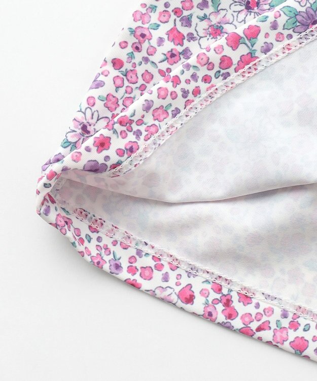 組曲 KIDS 【UVカット】【SS-Lサイズ】トロピカルフラワー スイムウェア(ワンピース) ピンク