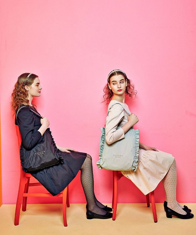 TOCCA TINY RIBBON FLATSHOES フラットシューズ ブラック系