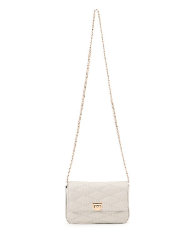 23区 【Oggi10月号掲載】キルティング ショルダーバッグ アイボリー系