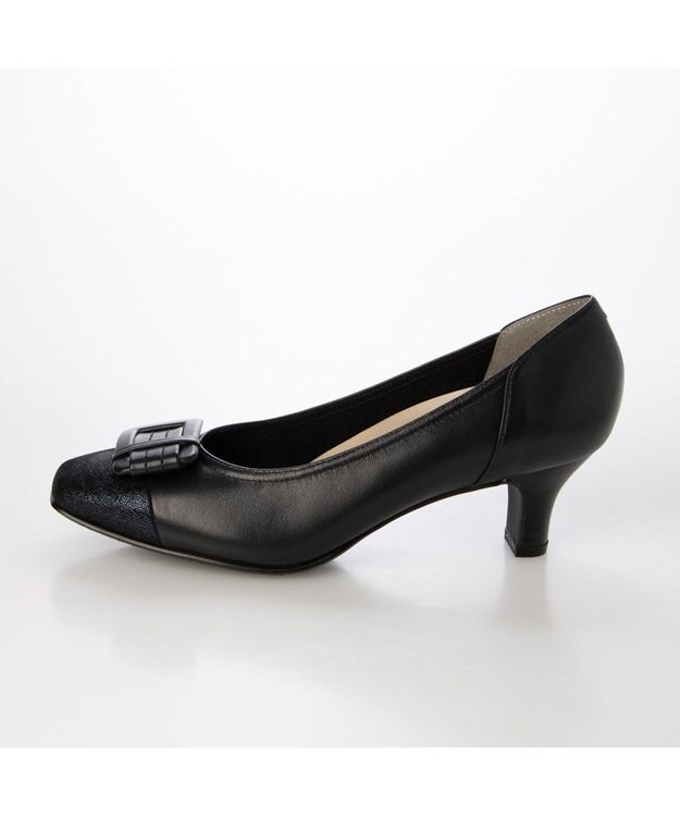 Riz raffinee <Riz raffinee>バックルモチーフパンプス ネイビー