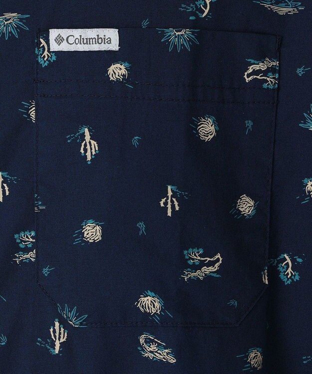 Columbia Columbia/ ラピッドリバーズプリントショートスリーブシャツ /コロンビア Collegiate Navy Deserted