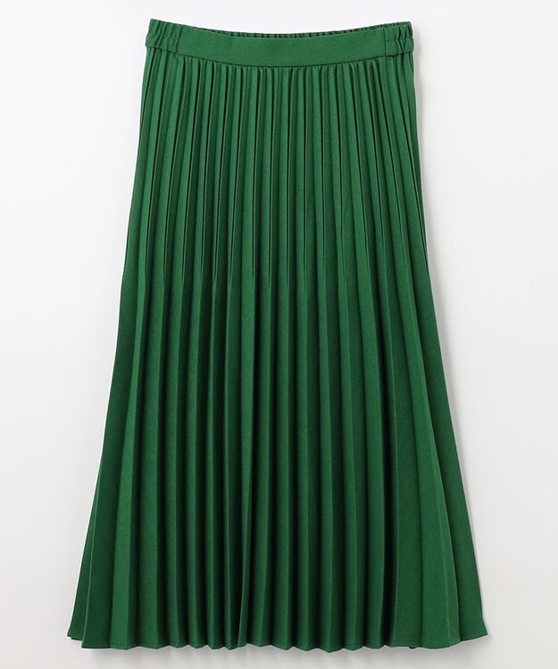 ANY 【14色展開/洗える】ウーリッシュ プリーツスカート ピーコックグリーン系