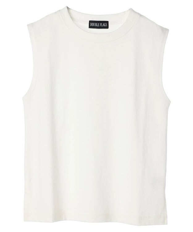 Green Parks ・Ｄｏｕｂｌｅ　Ｆｌａｇｓ　ピグメント加工ノースリＴＥＥ Off White