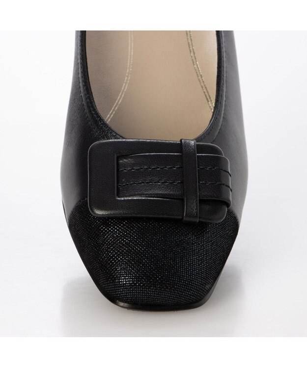 Riz raffinee <Riz raffinee>バックルモチーフパンプス ネイビー