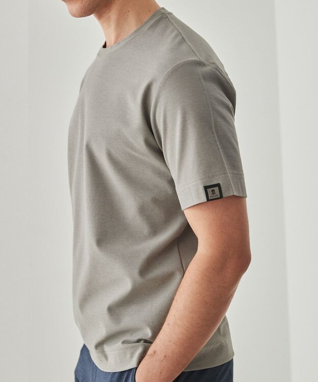 GOTAIRIKU キングサイズ登場【サラサラ/高通気】仕事で着られる 鹿の子 BIZ Tシャツ ベージュ系