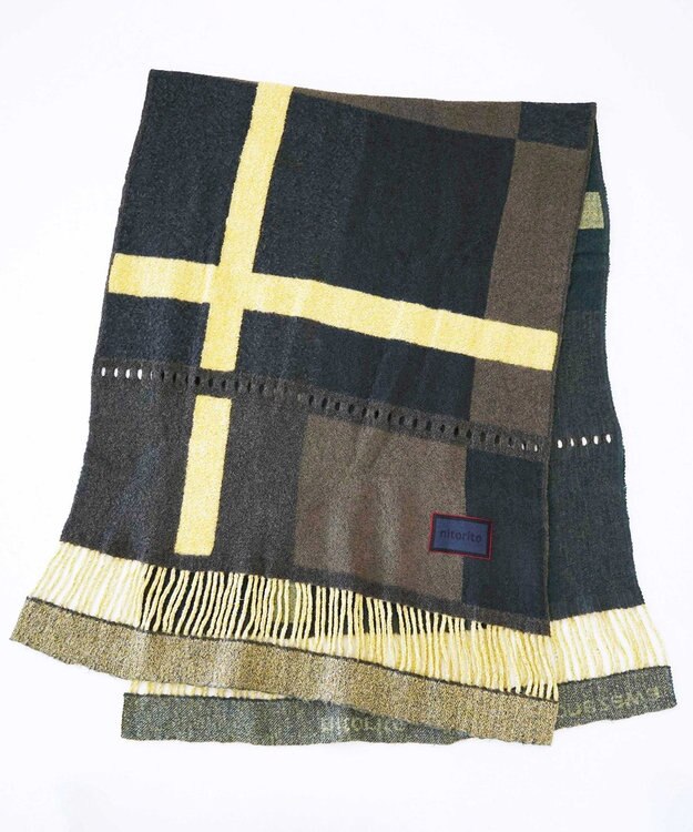 nitorito 【3WAY/秋冬向け/UNISEX】wadachi チェック柄 ストール khaki