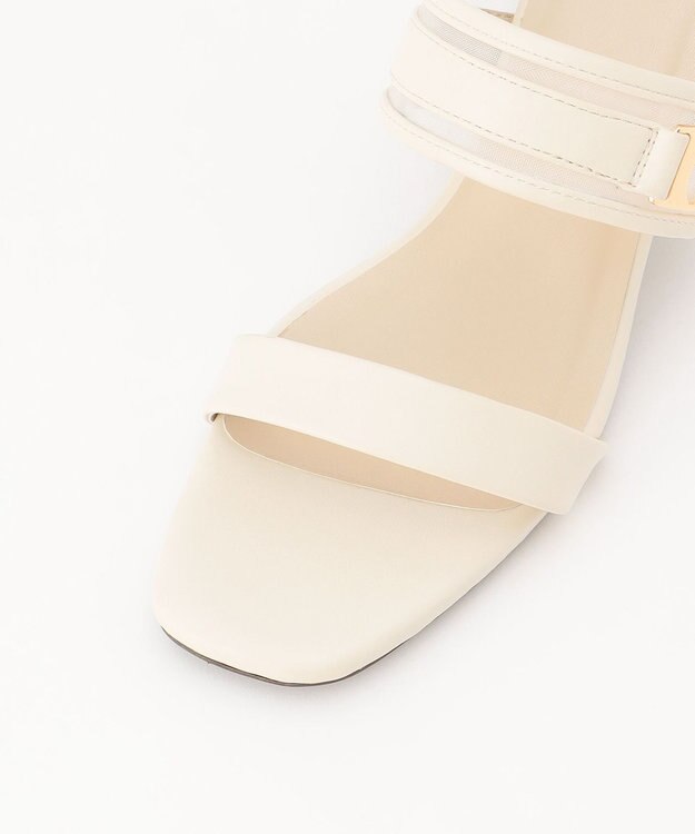 ANY SIS 【23.0~24.0cm】シアーメタルバックルヒール サンダル オフ