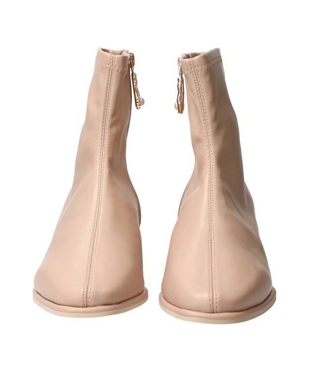 Bridget Birkin 【Bridget Birkin】パールチャームショートブーツ ベージュ