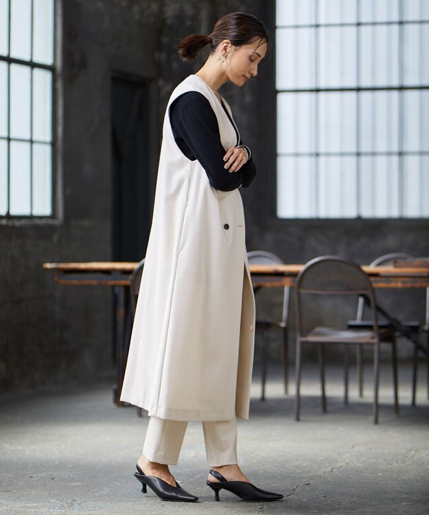 ICB 【洗える】 ウールミルドサキソニー 2WAYワンピース トープ系