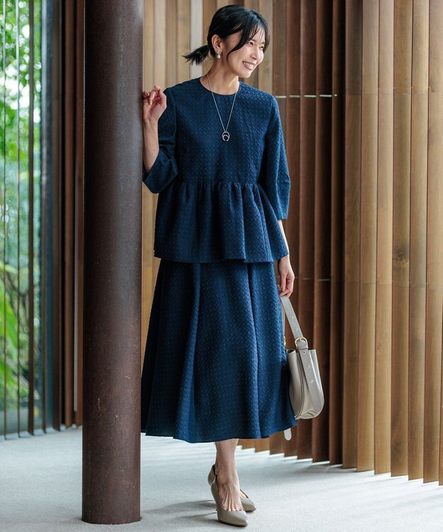 23区 スカーフリングチェーンネックレス シルバー系