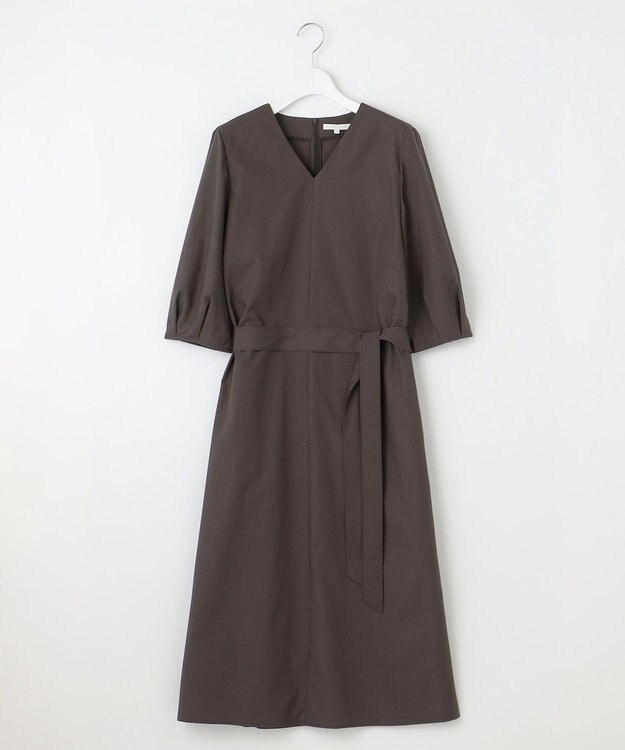 自由区 【洗える】タイプライター ワンピース スレート