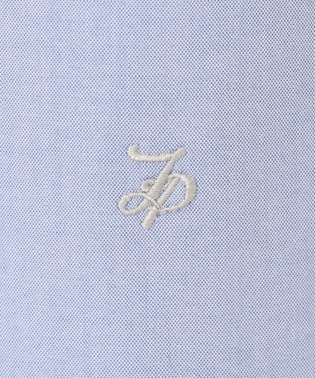 J.PRESS LADIES 【洗える】PINオックス ボタンダウン シャツ ブルー系