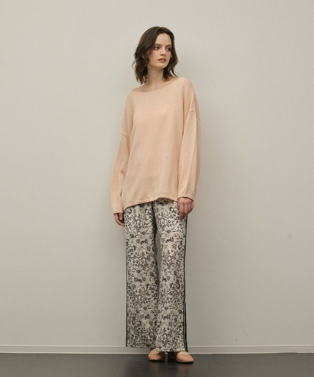 GRACE CONTINENTAL ルーズニットトップ ピンク