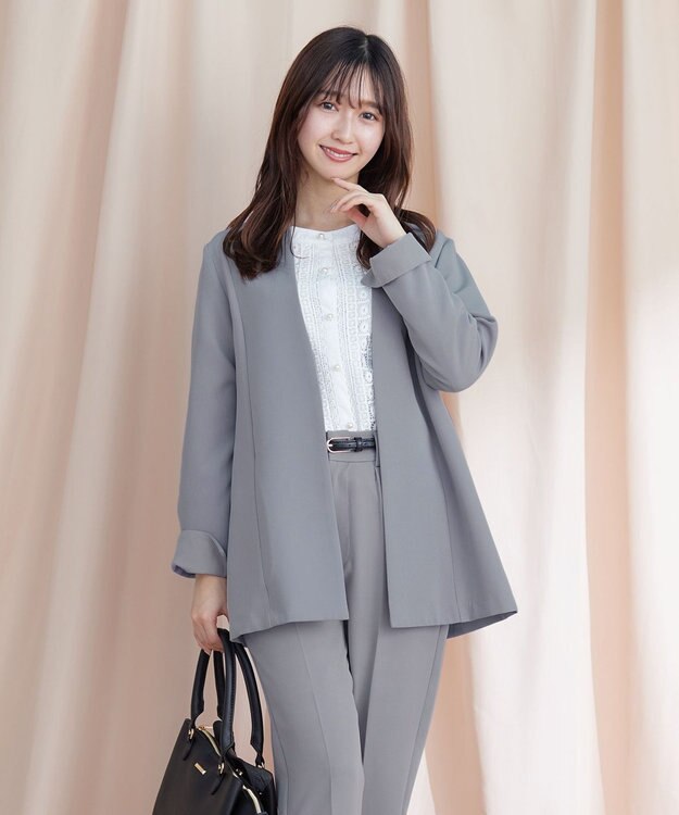 Tiaclasse 【新色追加・洗える】レースブラウス オフホワイト