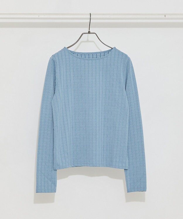 earth music&ecology ぽこぽこプルオーバー Blue