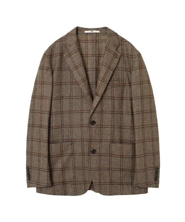 DAKS ペンチェックジャケット ブラウン