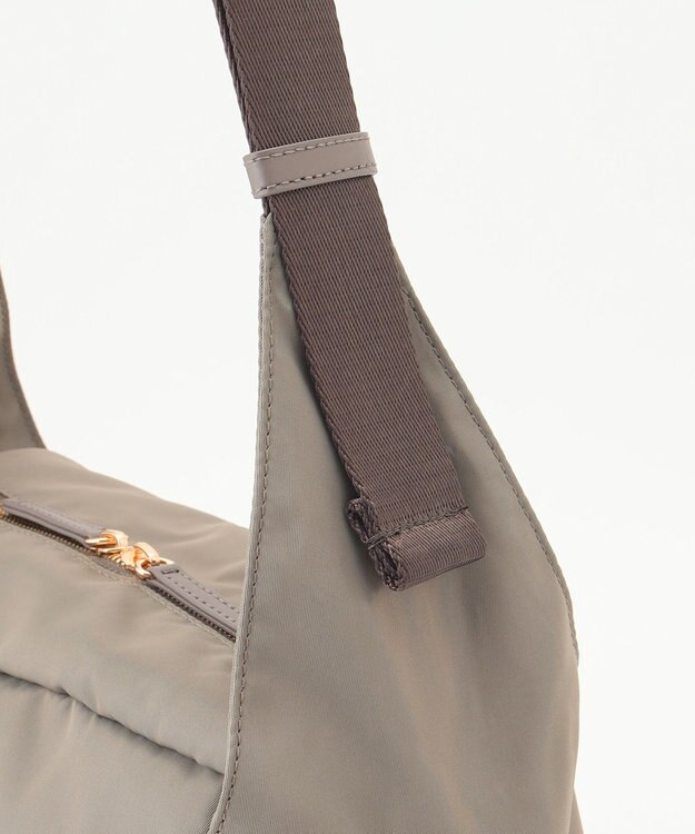 LA BAGAGERIE メタルバックル　ボックスショルダー　Sサイズ グレージュ