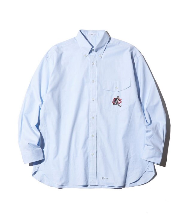 J.PRESS MEN 【AaronChang】【UNISEX】バギーフィット オックスフォードシャツ/B.D サックスブルー系