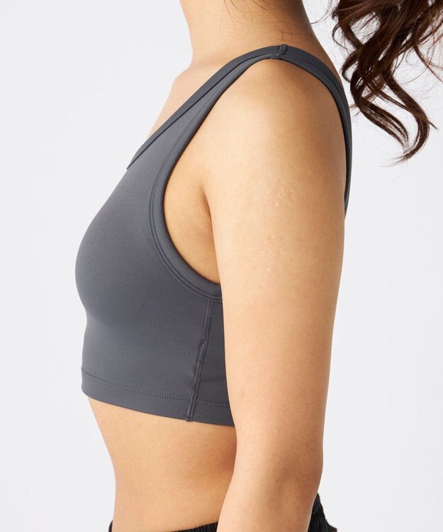 OP／FILA 【Ocean Pacific】バックオープンブラトップ チャコールグレー