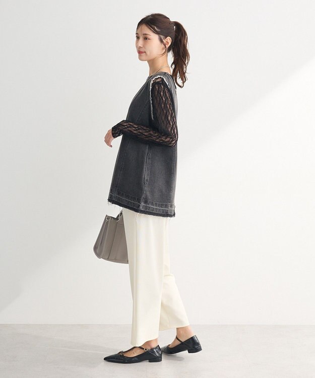 Green Parks ２ｗａｙデニムベスト Black