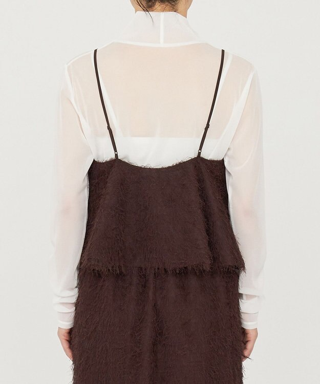 uncrave 【手洗い可】フリンジ ジャガード ビスチェ（uncrave STANDARD） ブラウン