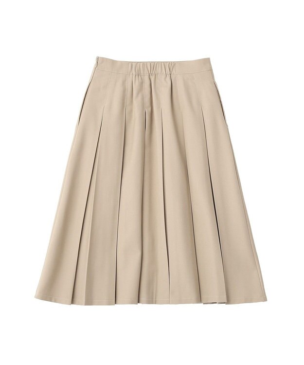 earth music&ecology タックプリーツミディスカート Light Beige