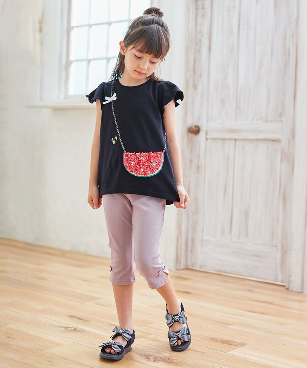 ANY KIDS 接触冷感しろくまパンツ ラベンダー