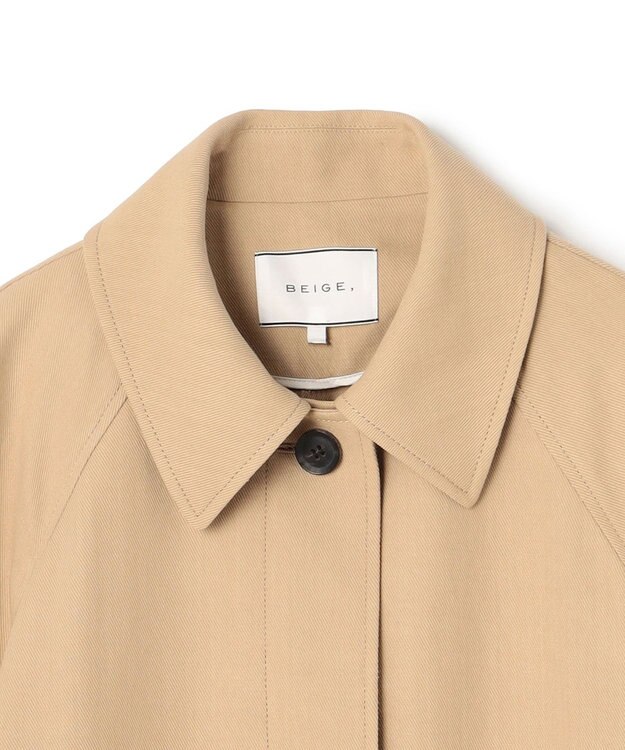 BEIGE， MOLUCCELLA / オーバーサイズステンカラーコート Beige