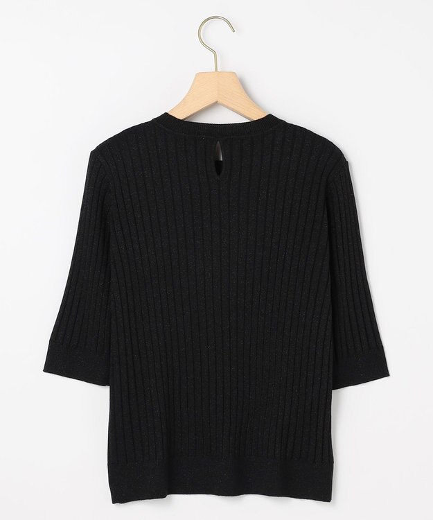 組曲 S ラメアンサンブル ニット ブラック系