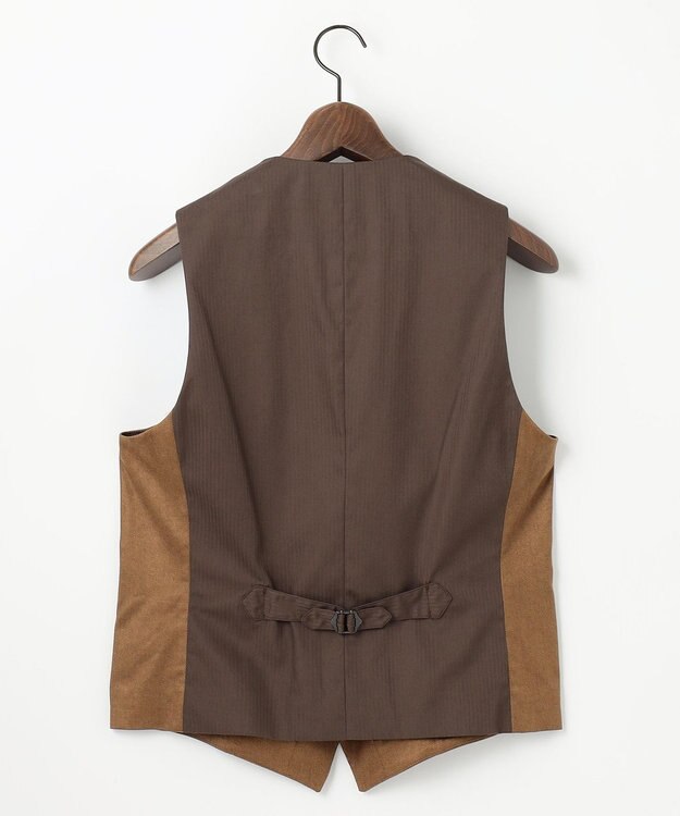 JOSEPH ABBOUD 【ストレッチ/スウェードタッチ/JAPANファブリック】コマ スウェード ベスト キャメル系