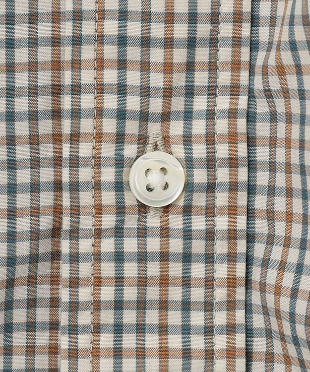 J.PRESS MEN 【WEB限定】ポプリンチェック J刺繍 シャツ/B.D アイボリー系3