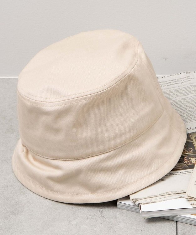 WEGO ダウンブリムバケットハット ホワイトアイボリー