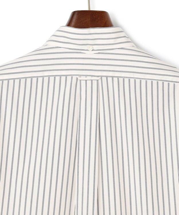 J.PRESS MEN 【SUPIMAコットン使用】マルチストライプブロードシャツ / B.D. アイボリー系1