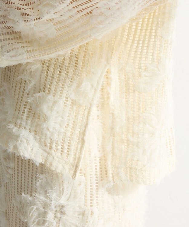 Green Parks レース刺繍プルオーバー Ecru