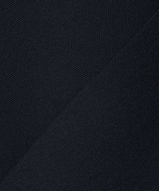 ICB L 【洗える】 シンセティックダブルフェイス スキッパーニットプルオーバー ネイビー系