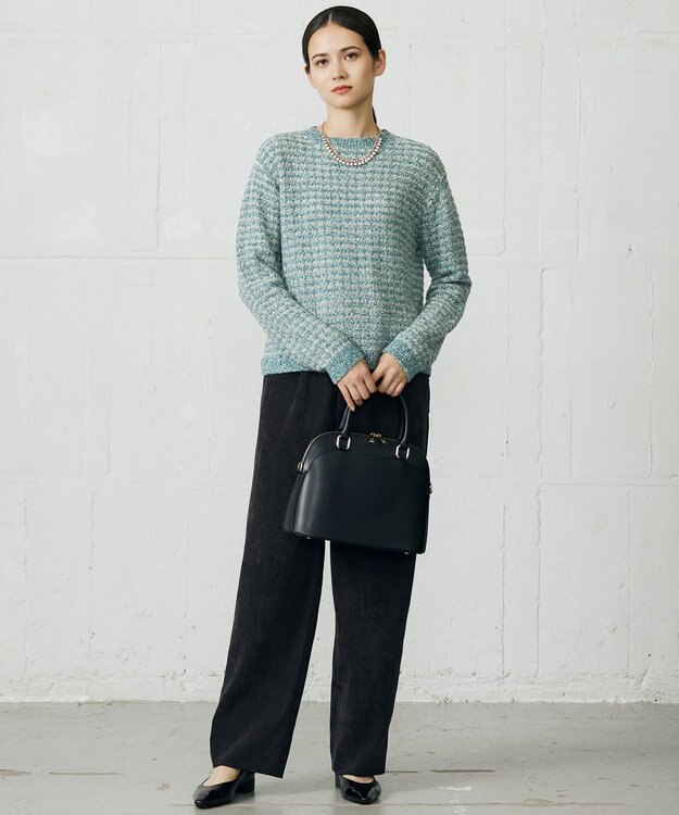 自由区 S 【カタログ掲載】ソフトコーデュロイワイド パンツⅡ ブラック