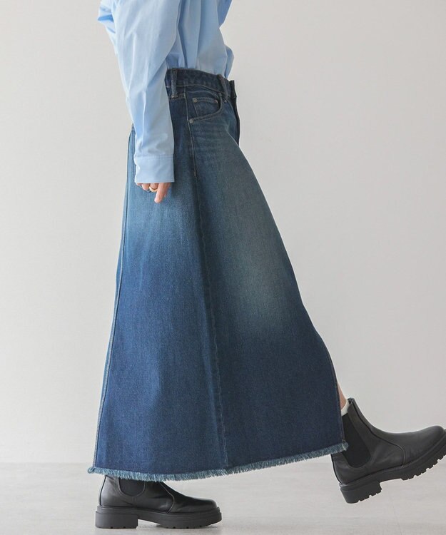 AMERICAN HOLIC デニムＡラインスカート Indigo