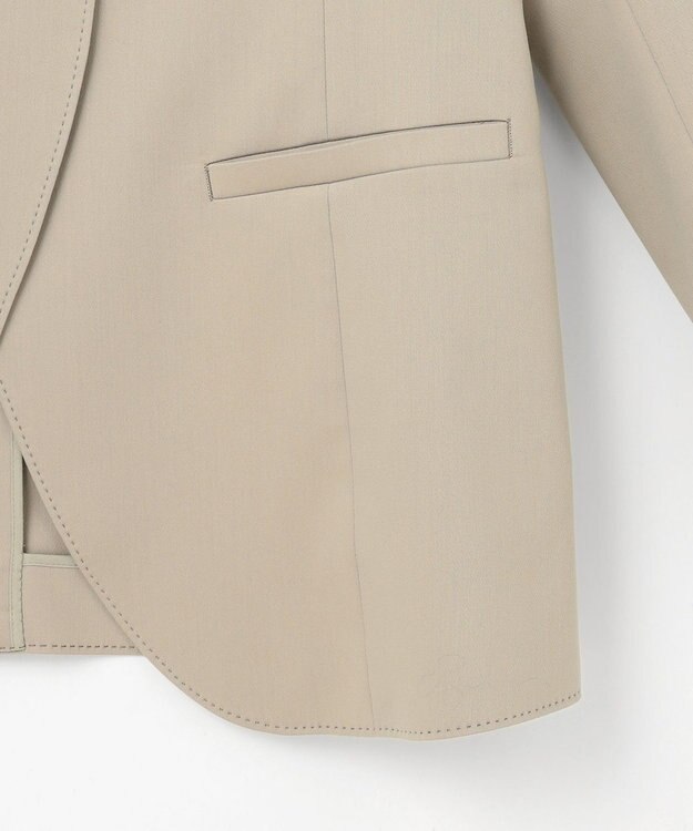 23区 L 【エステータ】ライトダブルクロス ジャケット ベージュ系