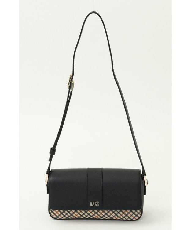 DAKS LEA牛革ショルダーバッグ ブラック