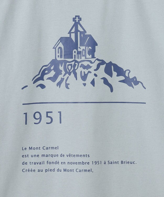 SHARE PARK LADIES 【UVカット・吸水速乾・ストレッチ・軽量 】バックプリントTシャツ ブルーグレー系