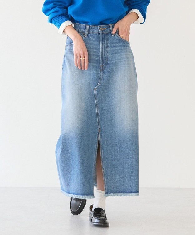AMERICAN HOLIC デニムＡラインスカート Light Indigo