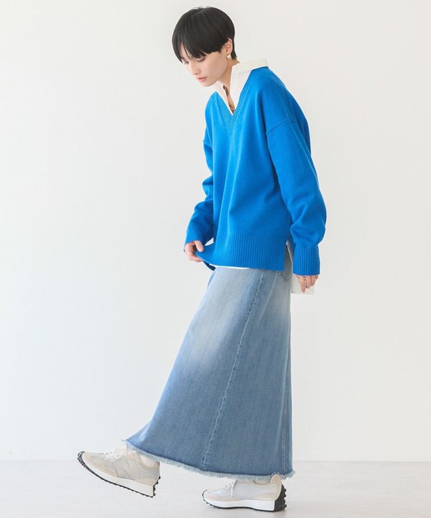 AMERICAN HOLIC デニムＡラインスカート Light Indigo