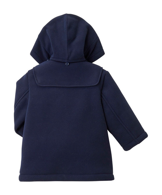 MIKI HOUSE HOT BISCUITS 【80-120cm】 フリースボンディング ダッフルコート 紺