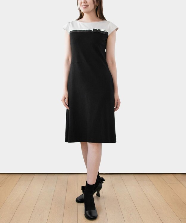 TOCCA 【WEB限定＆洗える】RIBBONSTICK ドレス ブラック系