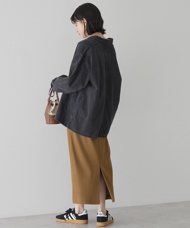 AMERICAN HOLIC デニムカバーオールジャケット Black