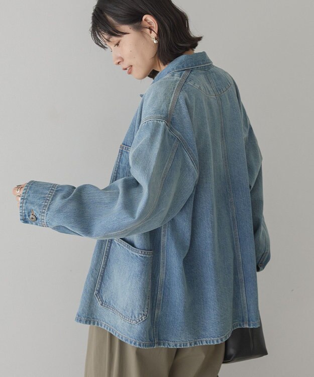 AMERICAN HOLIC デニムカバーオールジャケット Light Indigo